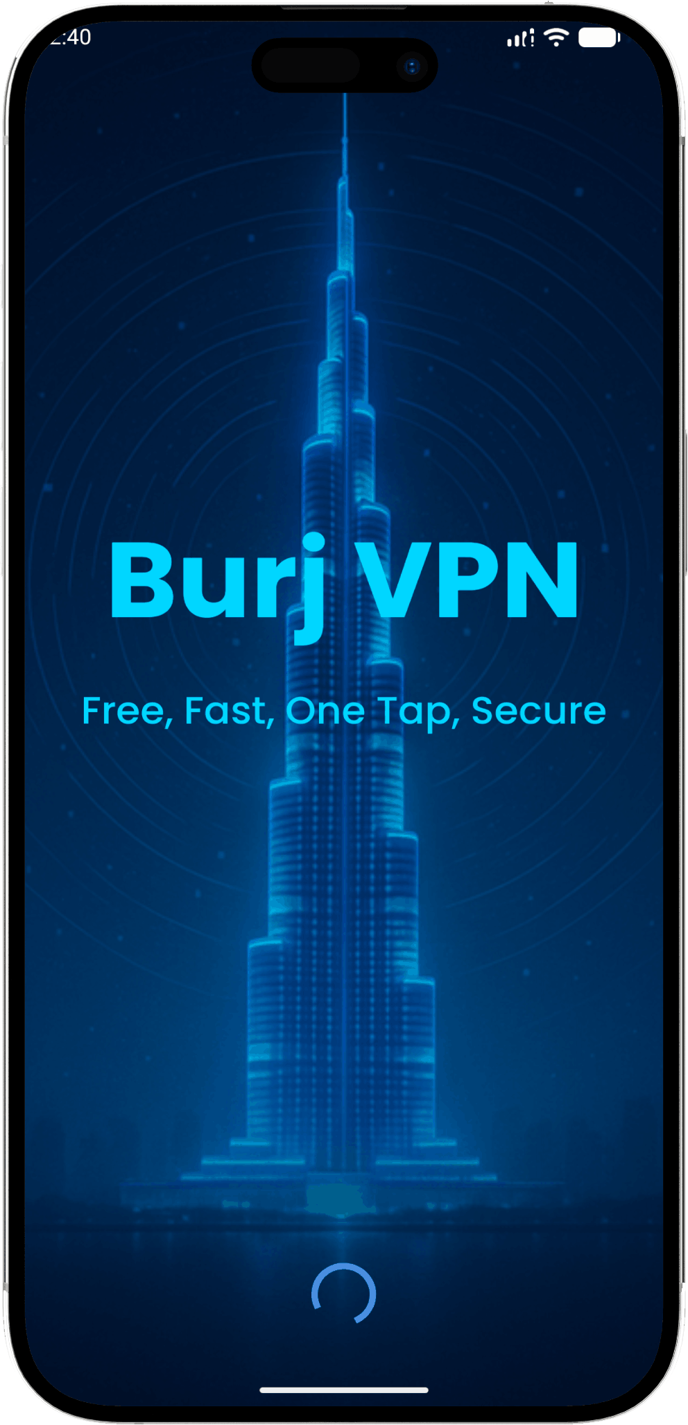 BurjVPN — splash screen